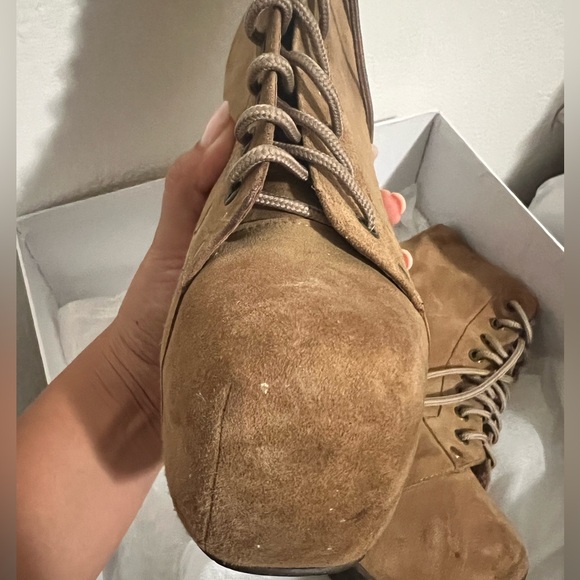 Jeffrey Campbell Taupe Suede Litas - Picture 8 of 8